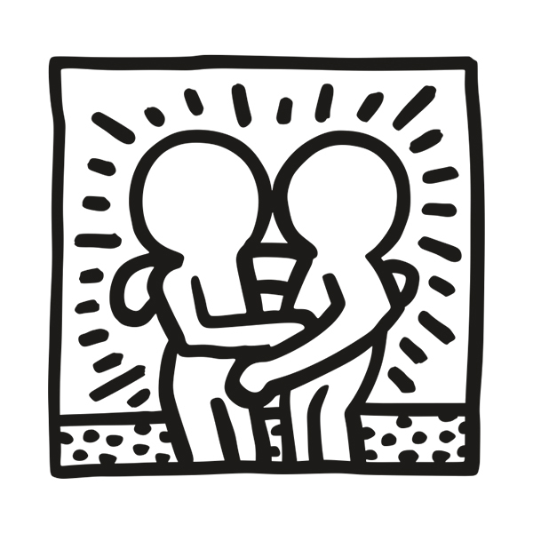 Stickers muraux: Hugging