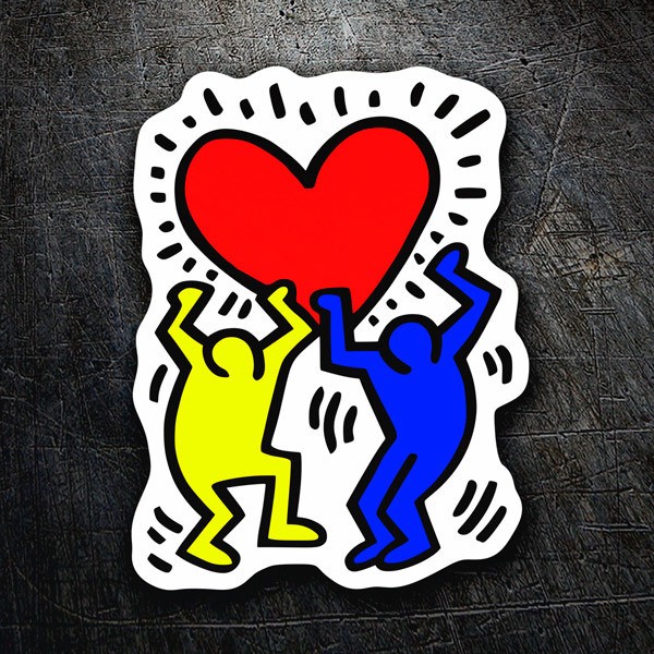 Stickers muraux: Amis Keith Haring 
