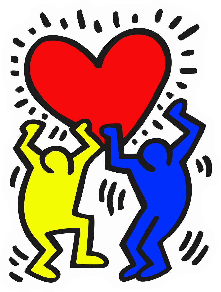Stickers muraux: Amis Keith Haring 