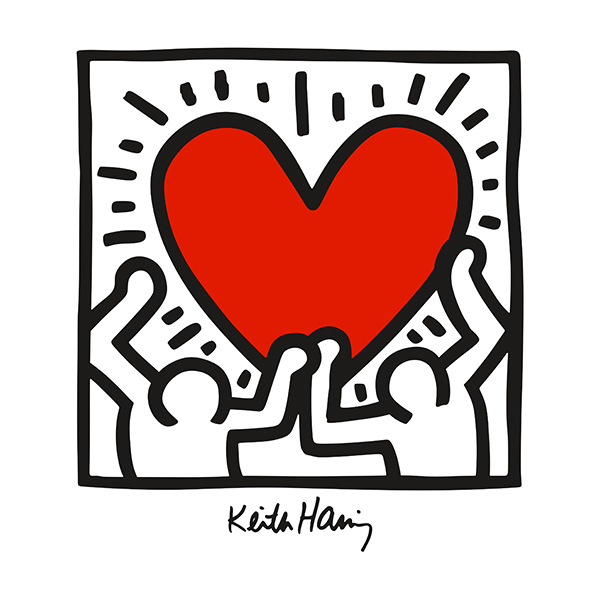 Autocollants: Love Keith Haring
