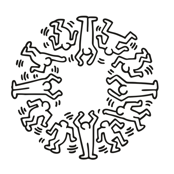 Stickers muraux: Circle Men