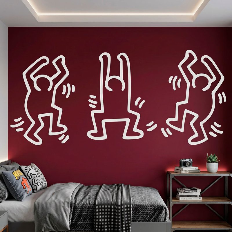 Keith Haring - personnages dansants 1/7