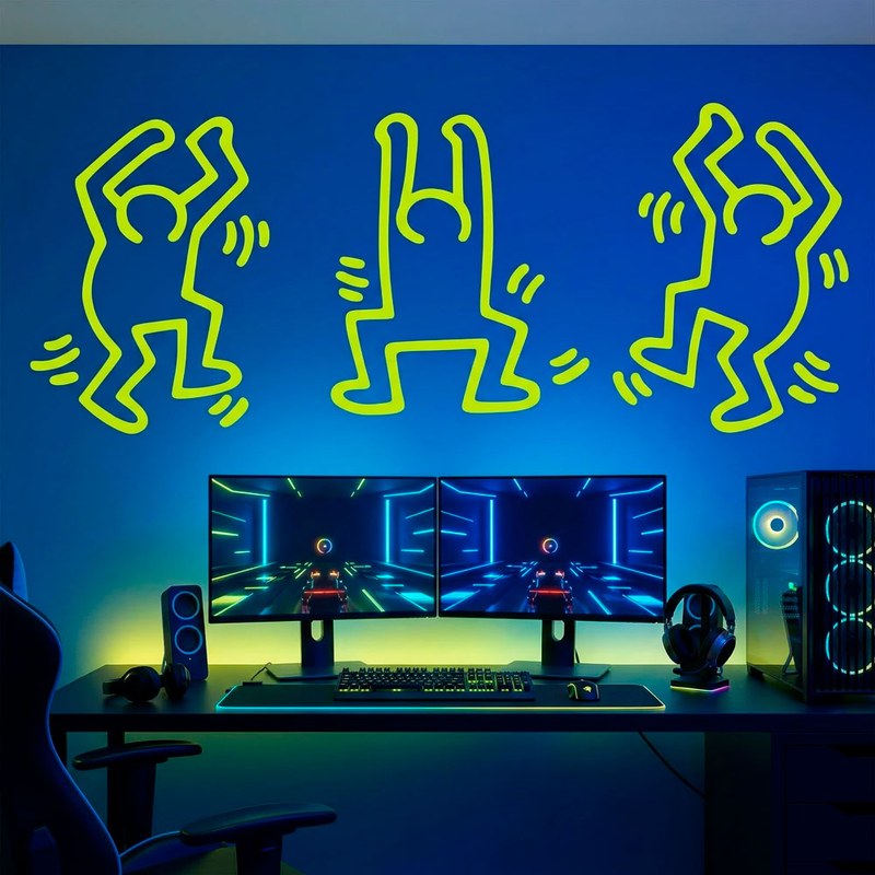 Keith Haring - personnages dansants 2/7