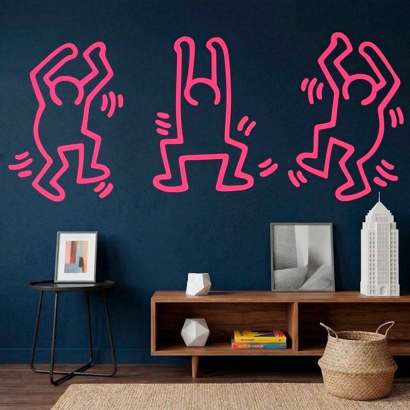 Keith Haring - personnages dansants 4/7