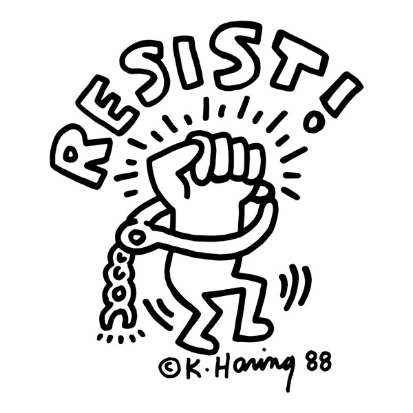 Stickers muraux: Resist!