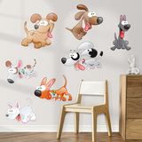 Stickers pour enfants: Kit 7 chiots 4