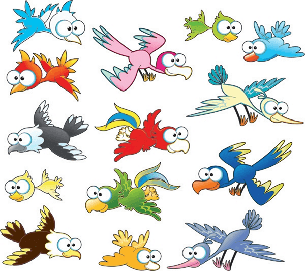Stickers pour enfants: Kit Oiseaux