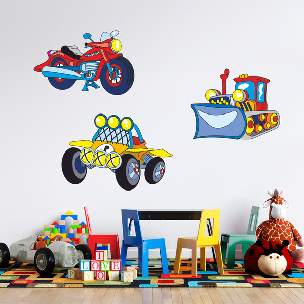 Stickers pour enfants: Kit de Moyens de Transport