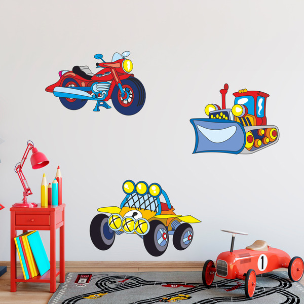 Stickers pour enfants: Kit de Moyens de Transport