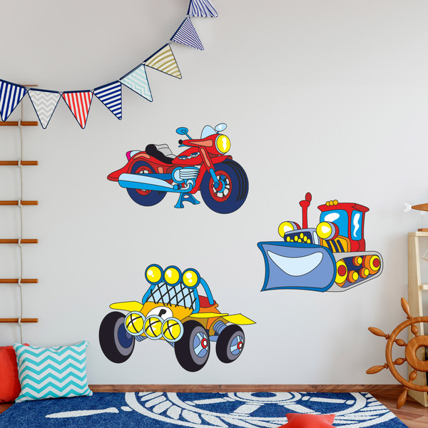 Stickers pour enfants: Kit de Moyens de Transport