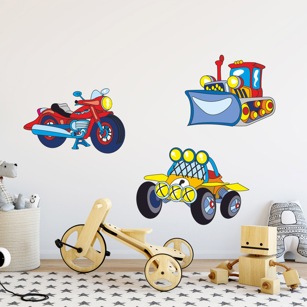 Stickers pour enfants: Kit de Moyens de Transport