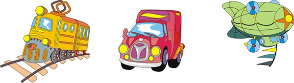Stickers pour enfants: Moyens de transport