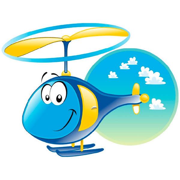 Stickers pour enfants: Hélicoptère