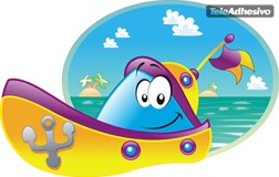 Stickers pour enfants: Bateau pour enfants 3