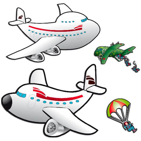 Stickers pour enfants: Avions et parachutistes