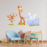 Stickers pour enfants: Un zoo, un petit singe, une girafe et un éléphant 5