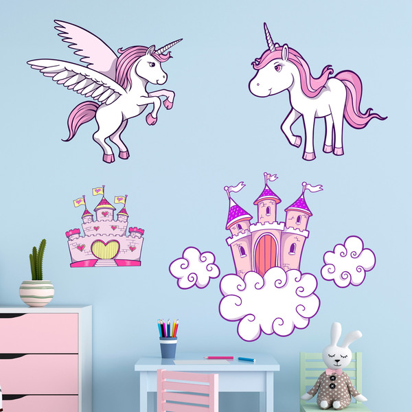 Stickers muraux: Kit Mondes fantastiques