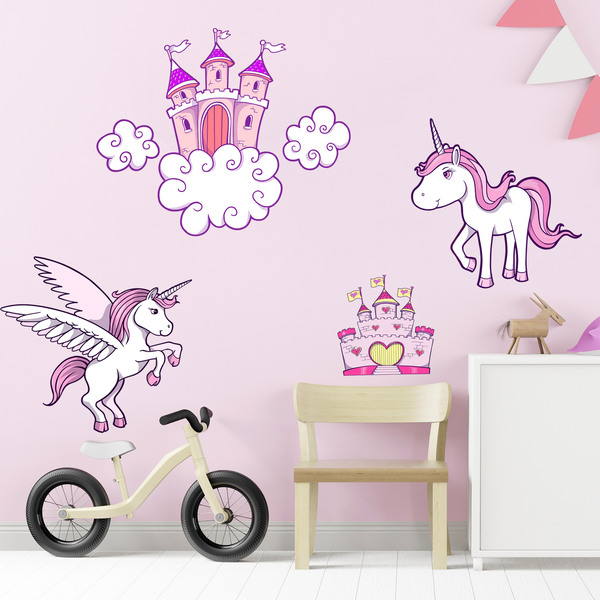 Stickers muraux: Kit Mondes fantastiques