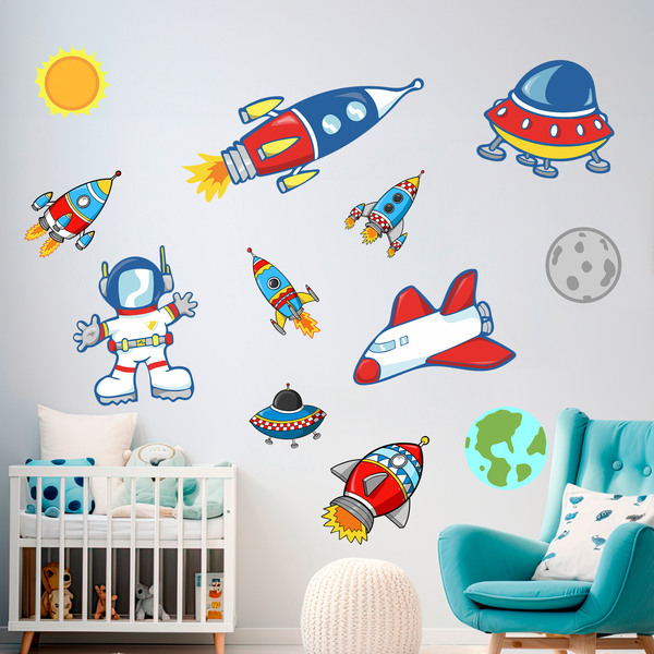 Stickers pour enfants: Kit Espace