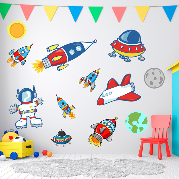 Stickers pour enfants: Kit Espace