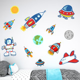 Stickers pour enfants: Kit Espace 5