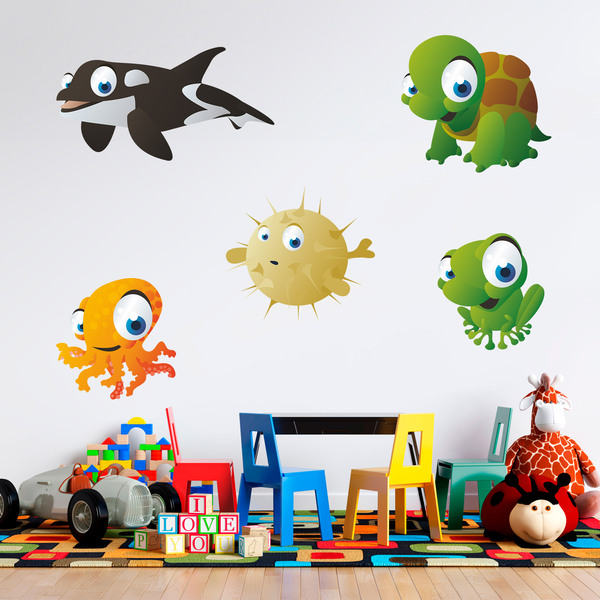 Stickers pour enfants: Kit Aquarium d