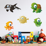 Stickers pour enfants: Kit Aquarium d 3