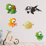 Stickers pour enfants: Kit Aquarium d 4