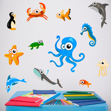 Stickers pour enfants: Kit Aquarium de poulpe 3