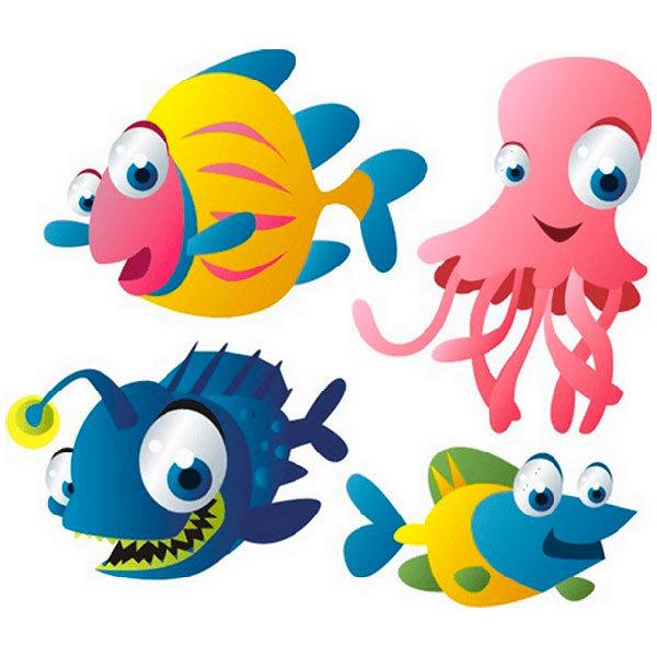 Stickers pour enfants: Kit Aquarium Profond