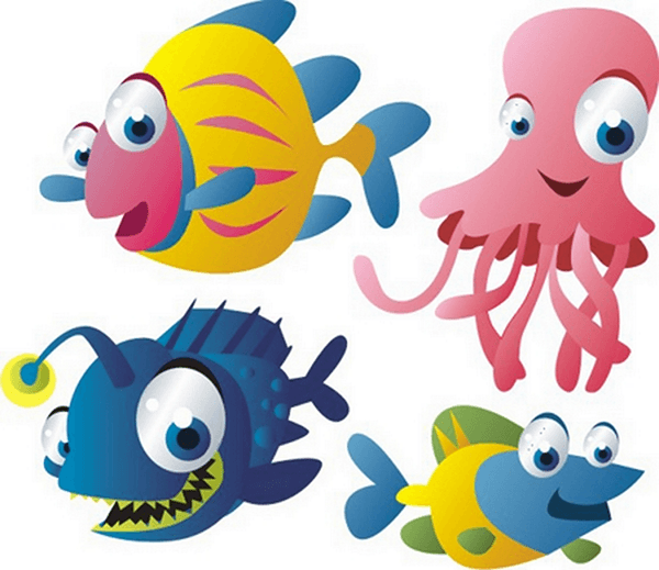 Stickers pour enfants: Kit Aquarium Profond