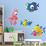 Stickers pour enfants: Kit Aquarium Profond 4