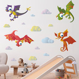 Stickers pour enfants: Kit Dinosaures Volants 4