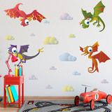 Stickers pour enfants: Kit Dinosaures Volants 5