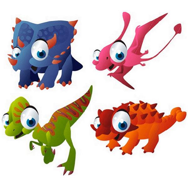 Stickers muraux enfants des dinosaures - Webstickersmuraux