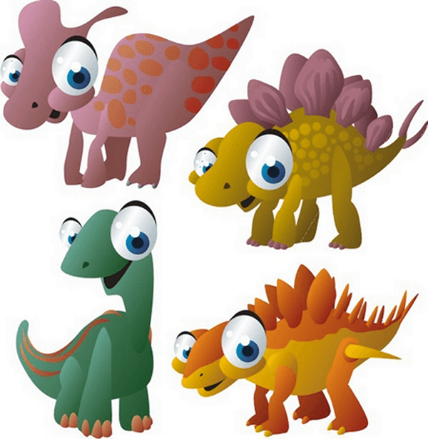 Stickers pour enfants: Kit Dinosaures terrestres