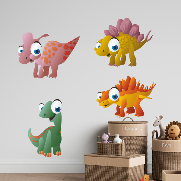 Stickers pour enfants: Kit Dinosaures terrestres