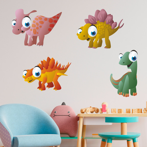 Stickers pour enfants: Kit Dinosaures terrestres