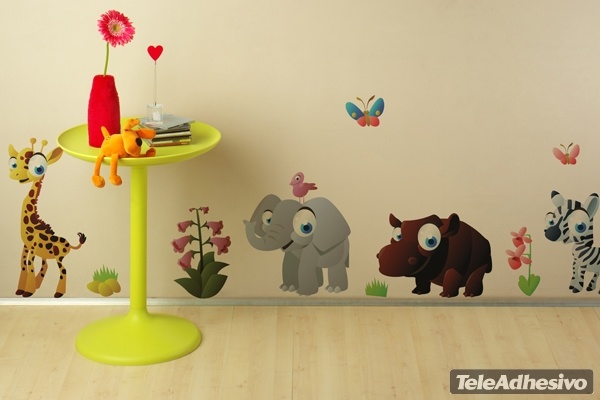 Stickers pour enfants: Kit Animaux de la jungle