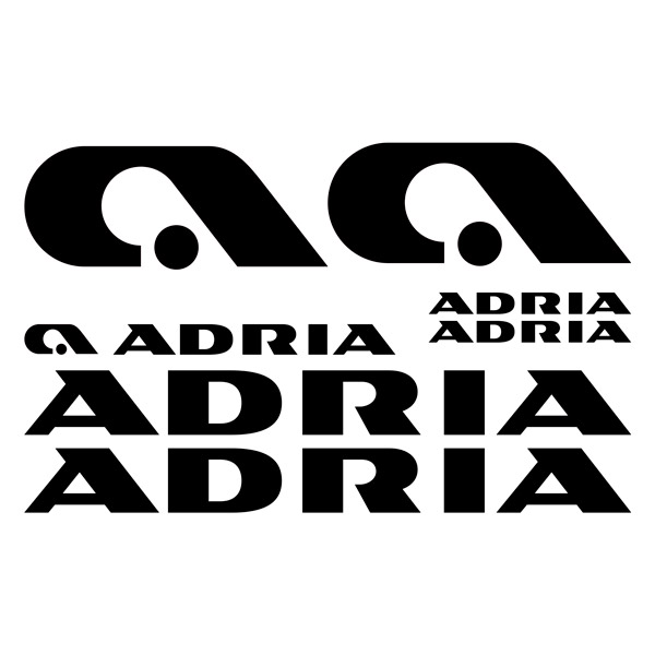 Stickers camping-car: Kit de stickers Adria