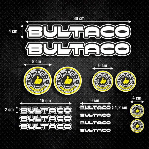 Autocollants: Bultaco Kit