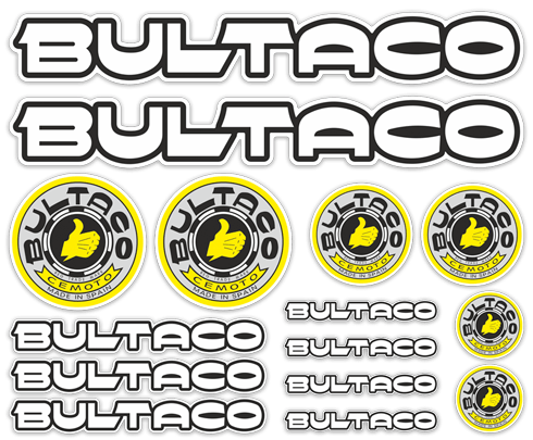 Autocollants: Bultaco 15X