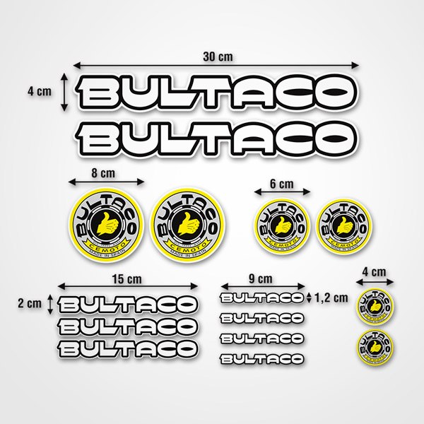 Autocollants: Bultaco 15X
