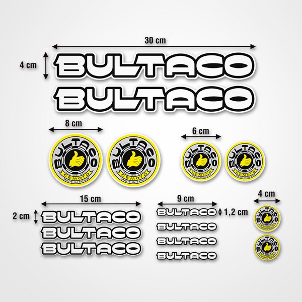 Autocollants: Bultaco Kit