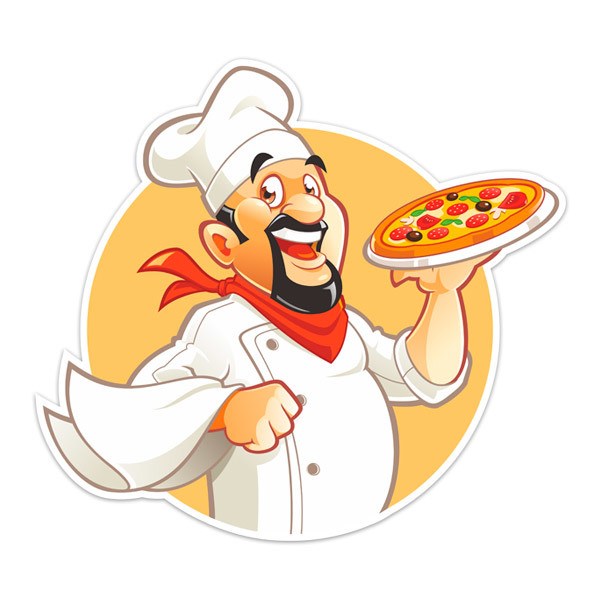 Stickers muraux: Chef Pizza