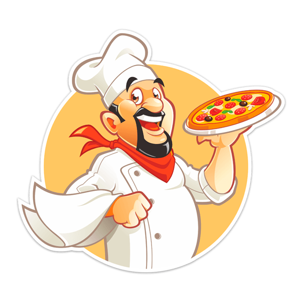 Stickers muraux: Chef Pizza