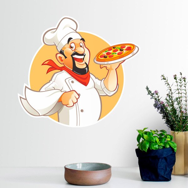 Stickers muraux: Chef Pizza