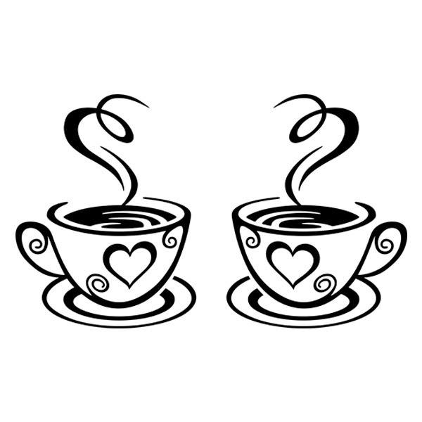 Stickers muraux: Café pour Deux