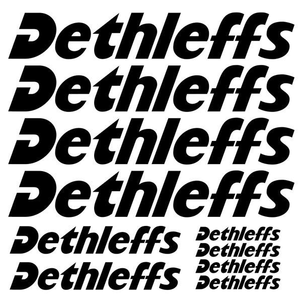 Stickers camping-car: Set d'autocollants Dethleffs