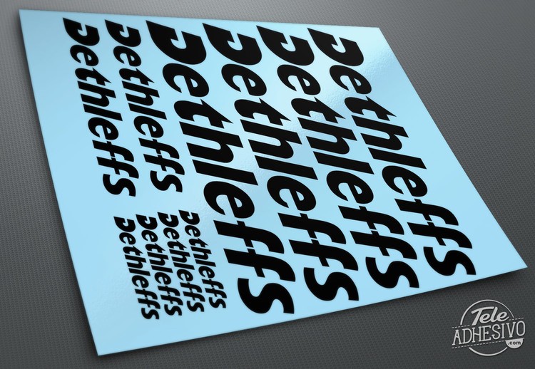 Stickers camping-car: Set Dethleffs